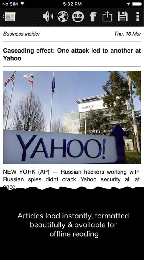 NewsHog screenshot 2